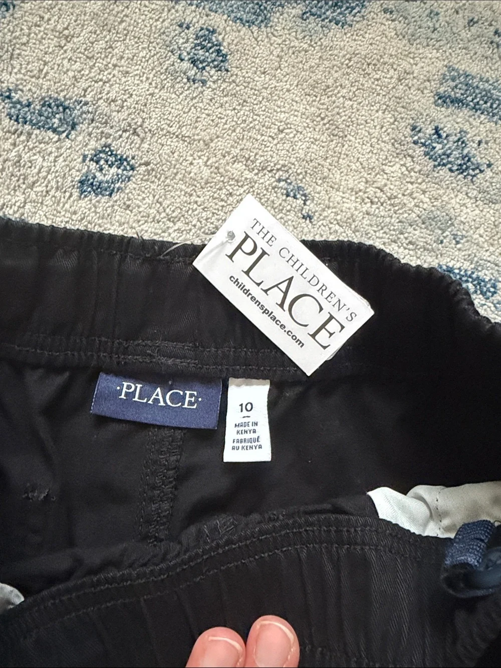 The Children's Place Black Cargo Pants for Kids